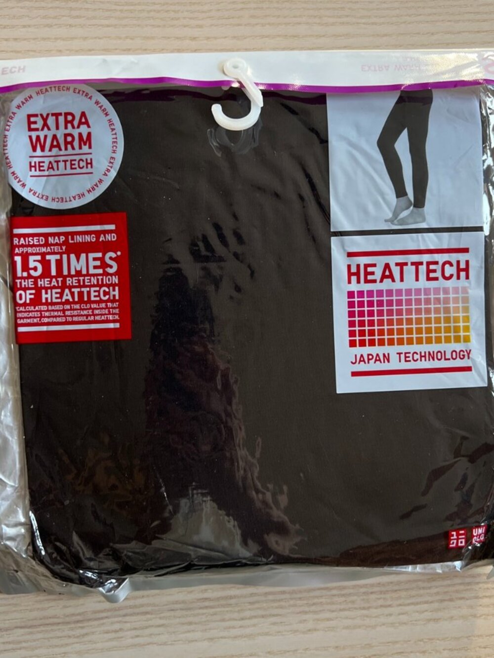Uniqlo extra warm heattech black leggings